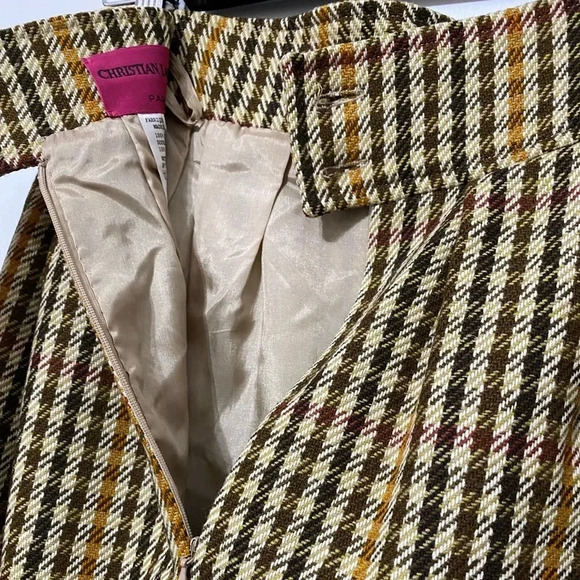 Vintage - RARE Checked Plaid Christian Lacroix Skirt - Picture 5 of 8